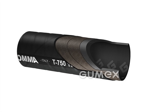 T750 AA, 40/56mm, 10bar, Abrieb der Seele 85-95mm3, SBR/NR, -30°C/+80°C, schwarz, 
